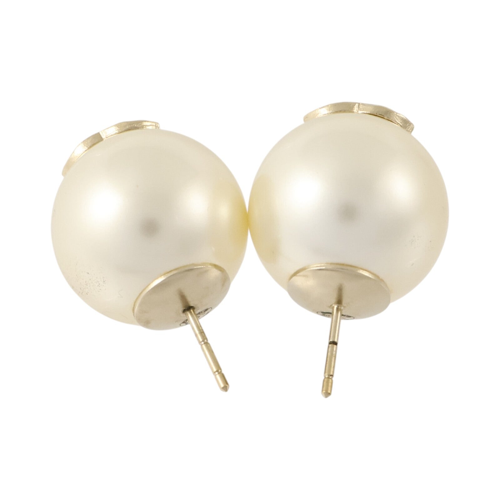 CHANEL PVC/金屬Pearl Earrings耳環