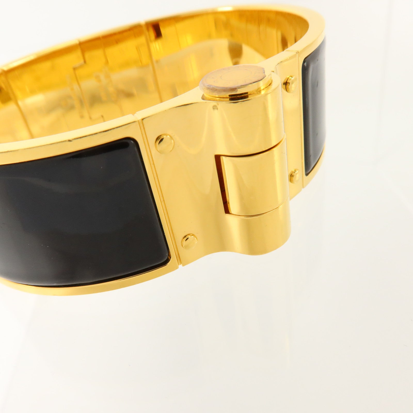 HERMES 金屬/琺瑯Charniere Bracelet金扣手鏈