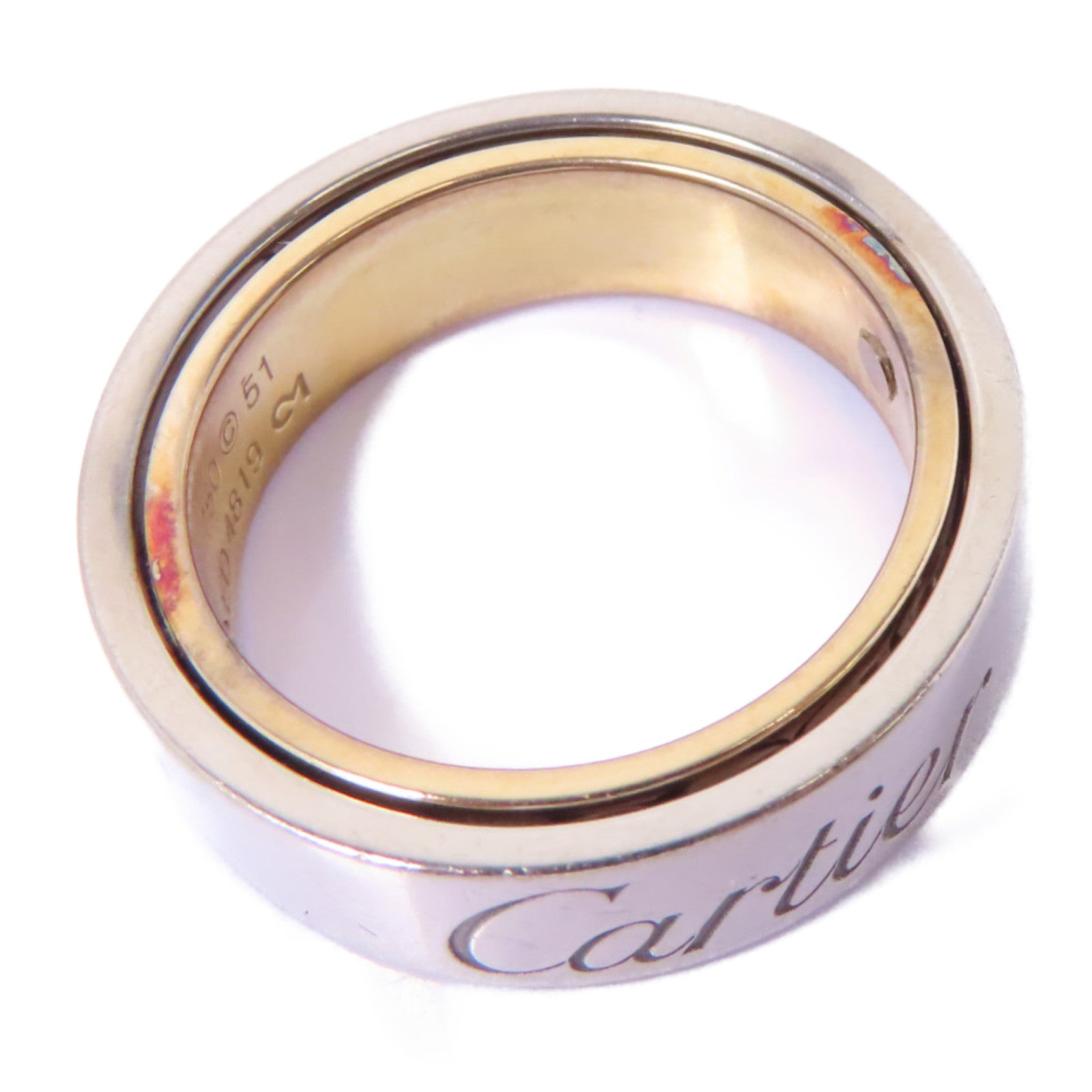CARTIER 18K黃金/18K白金/18K玫瑰金Astro Love Ring戒指Cartier#51/US#5.75