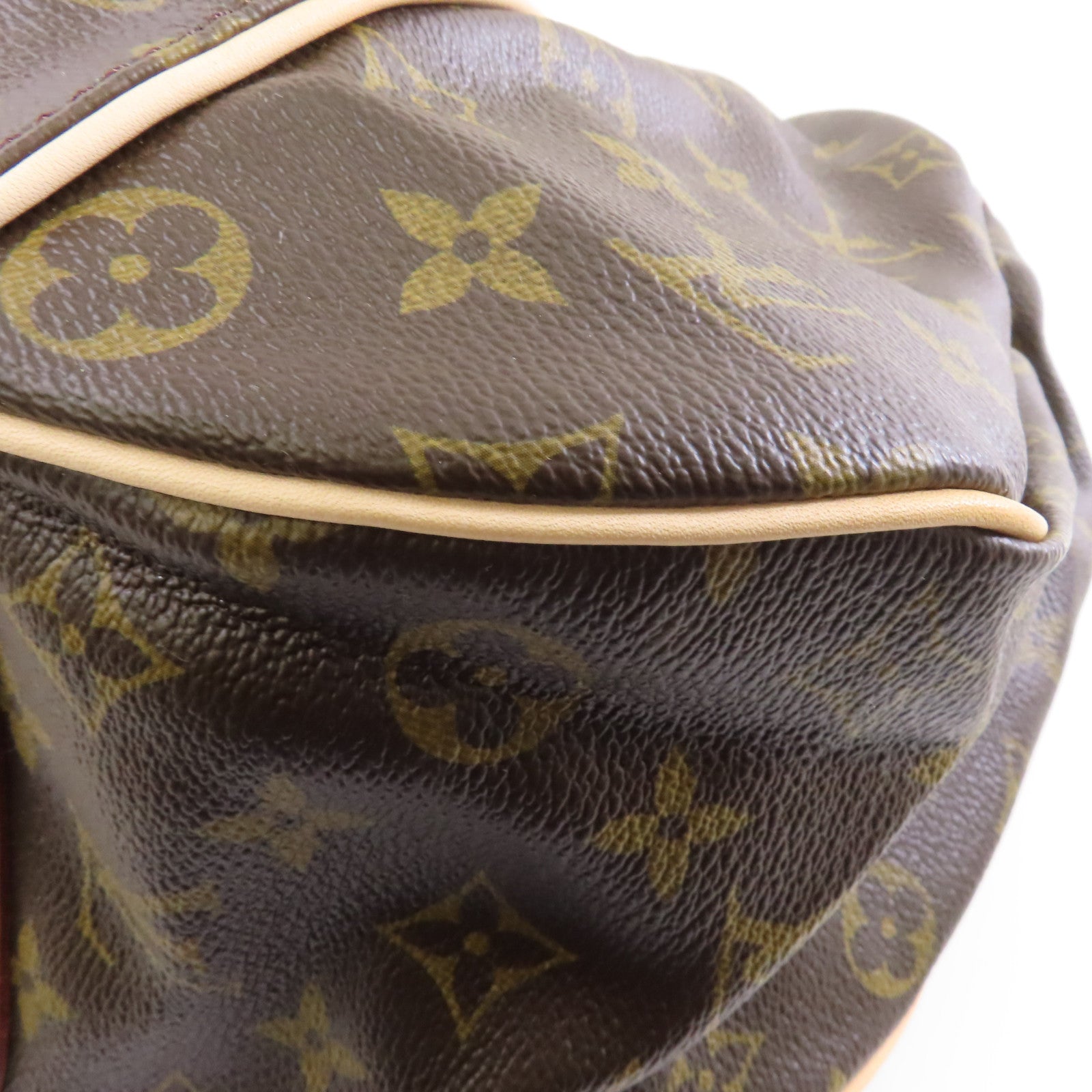 LOUIS VUITTON Monogram Galliera GM金扣肩背袋棕色