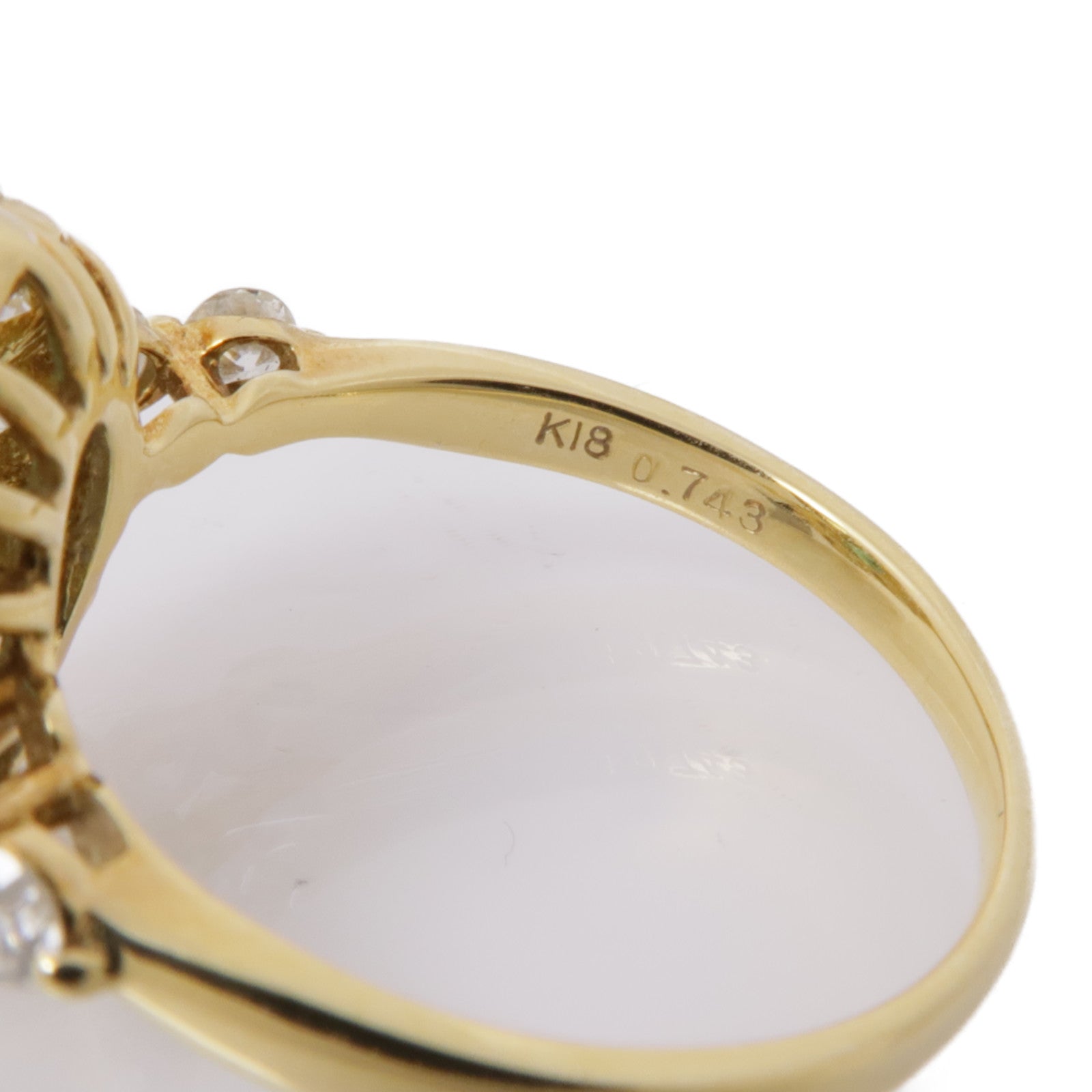 JEWELRY【激減優惠】 18K金Emerald/Diamond Ring綠寶石/鑽石戒指US#5.25