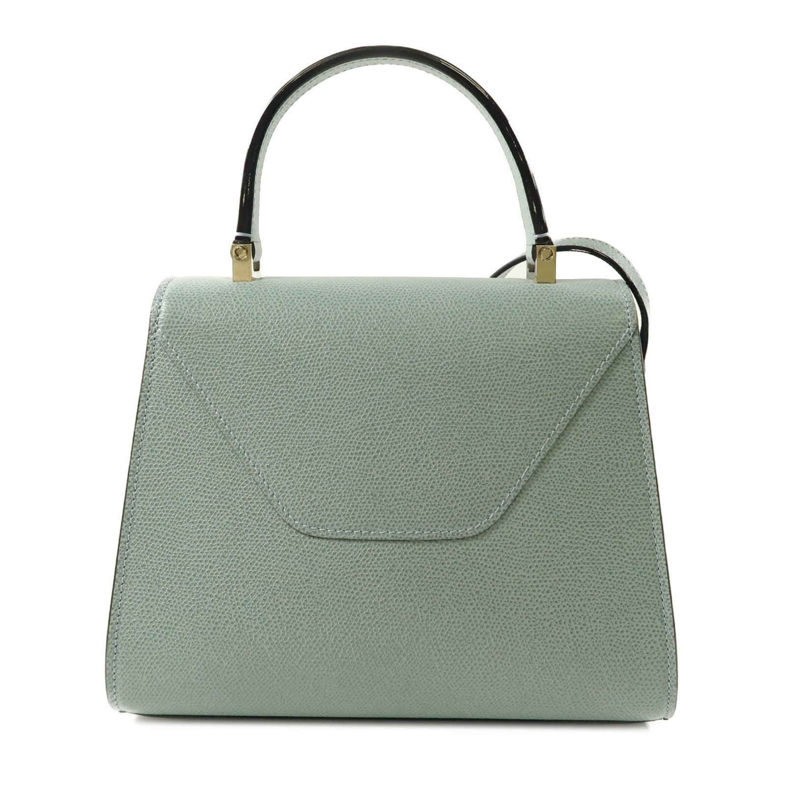 Valextra 牛皮皮革2 Way Shoulder Bag手挽肩背兩用袋藍色