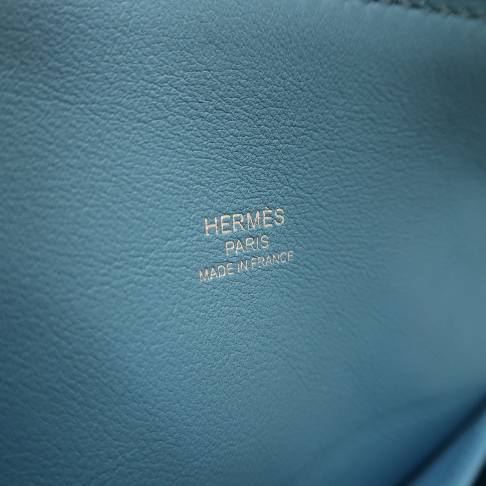 HERMES Evercolor皮革Bolide 1923 25銀扣手挽肩背兩用袋Bleu Atoll環礁藍色