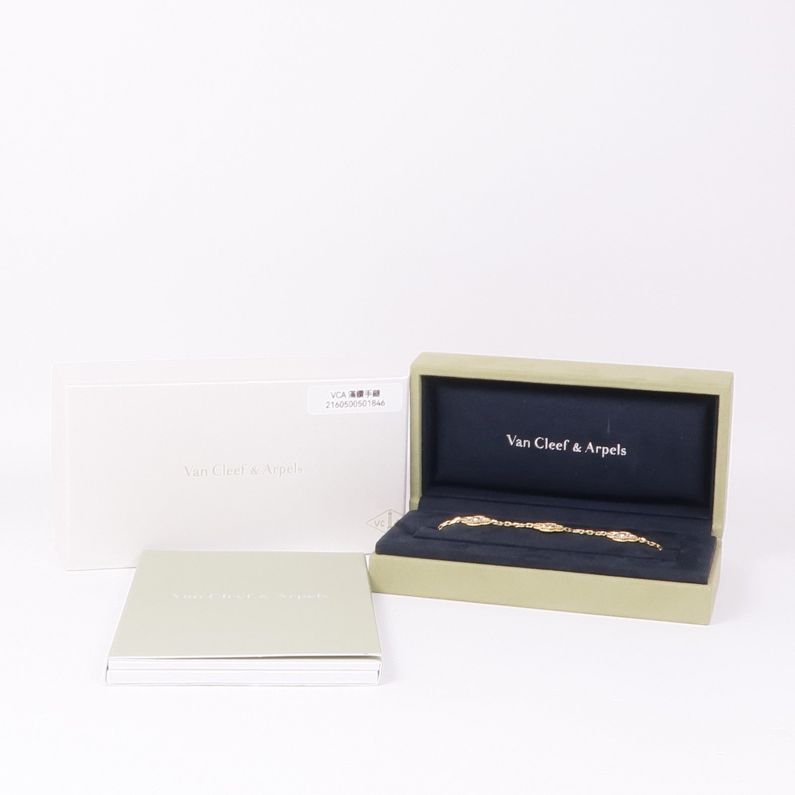 Van Cleef & Arpels 【激減優惠】18K黃金Vintage Alhambra Bracelet鑽石手鏈