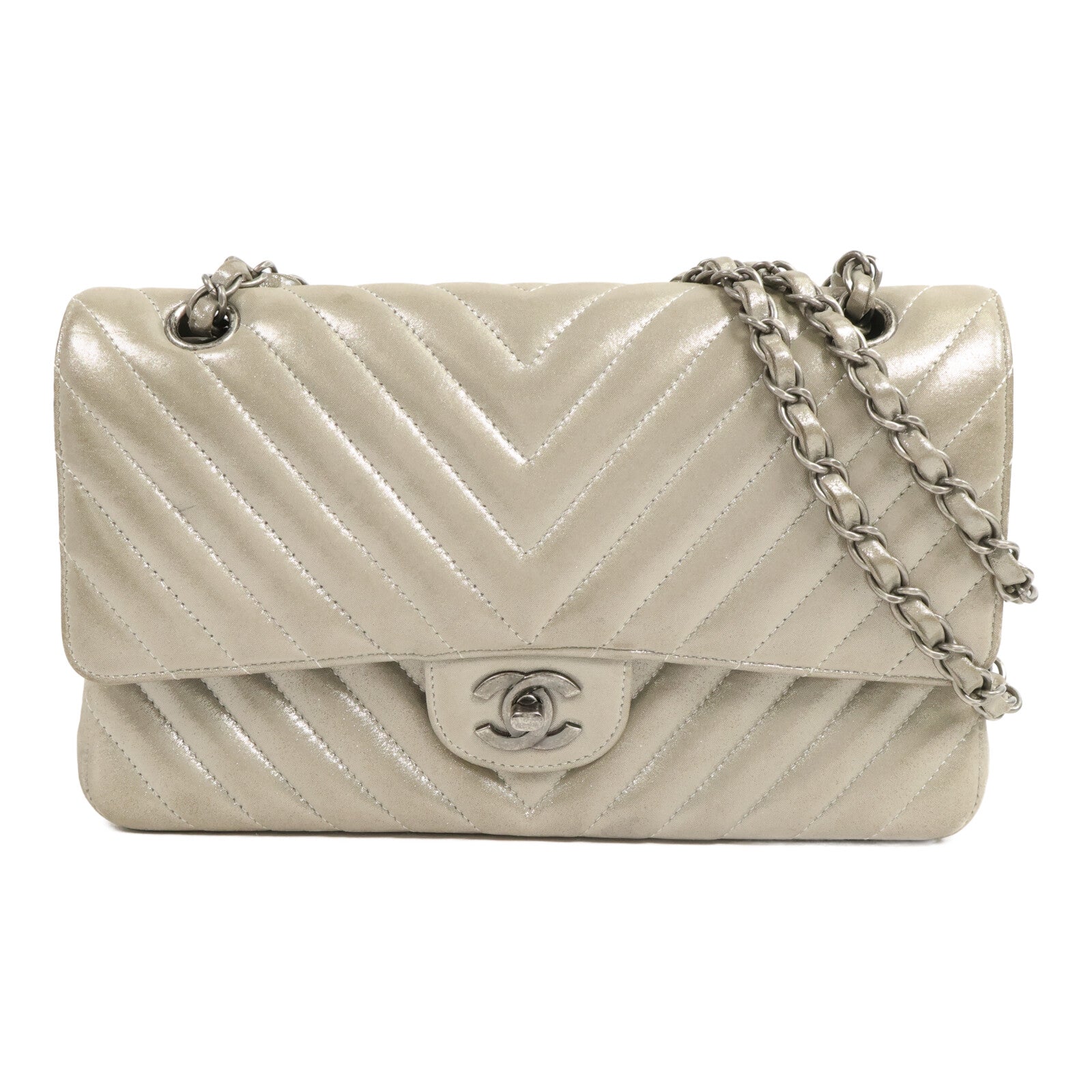 CHANEL 牛皮皮革Classic 25鏈帶手挽肩背兩用袋