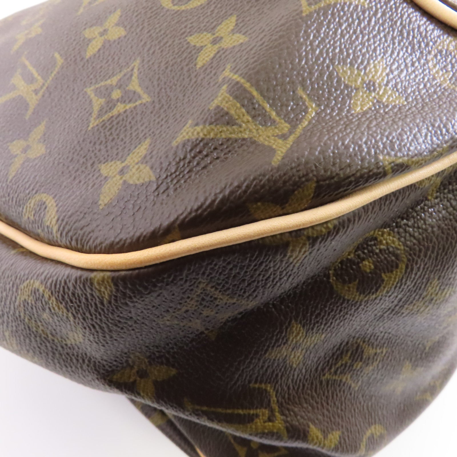 LOUIS VUITTON Monogram Galliera GM金扣肩背袋棕色
