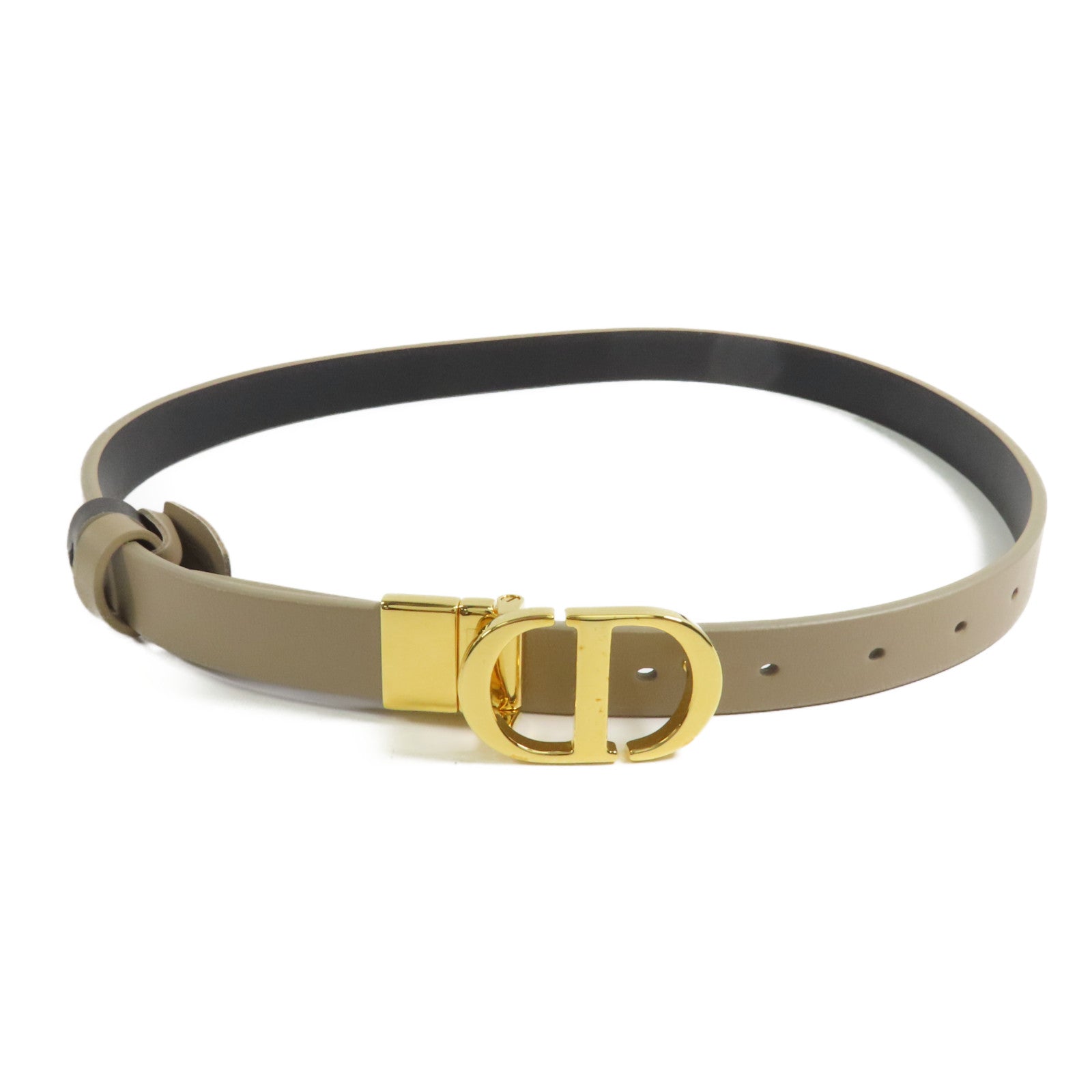 Dior 牛皮皮革30 Montaigne Reversible Belt金扣皮帶