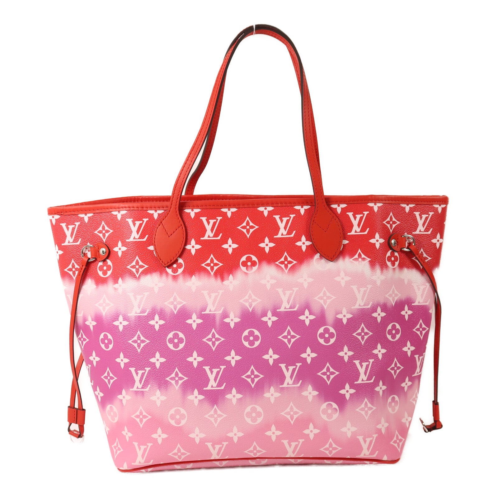 LOUIS VUITTON Monogram Escale Neverfull MM銀扣手挽袋