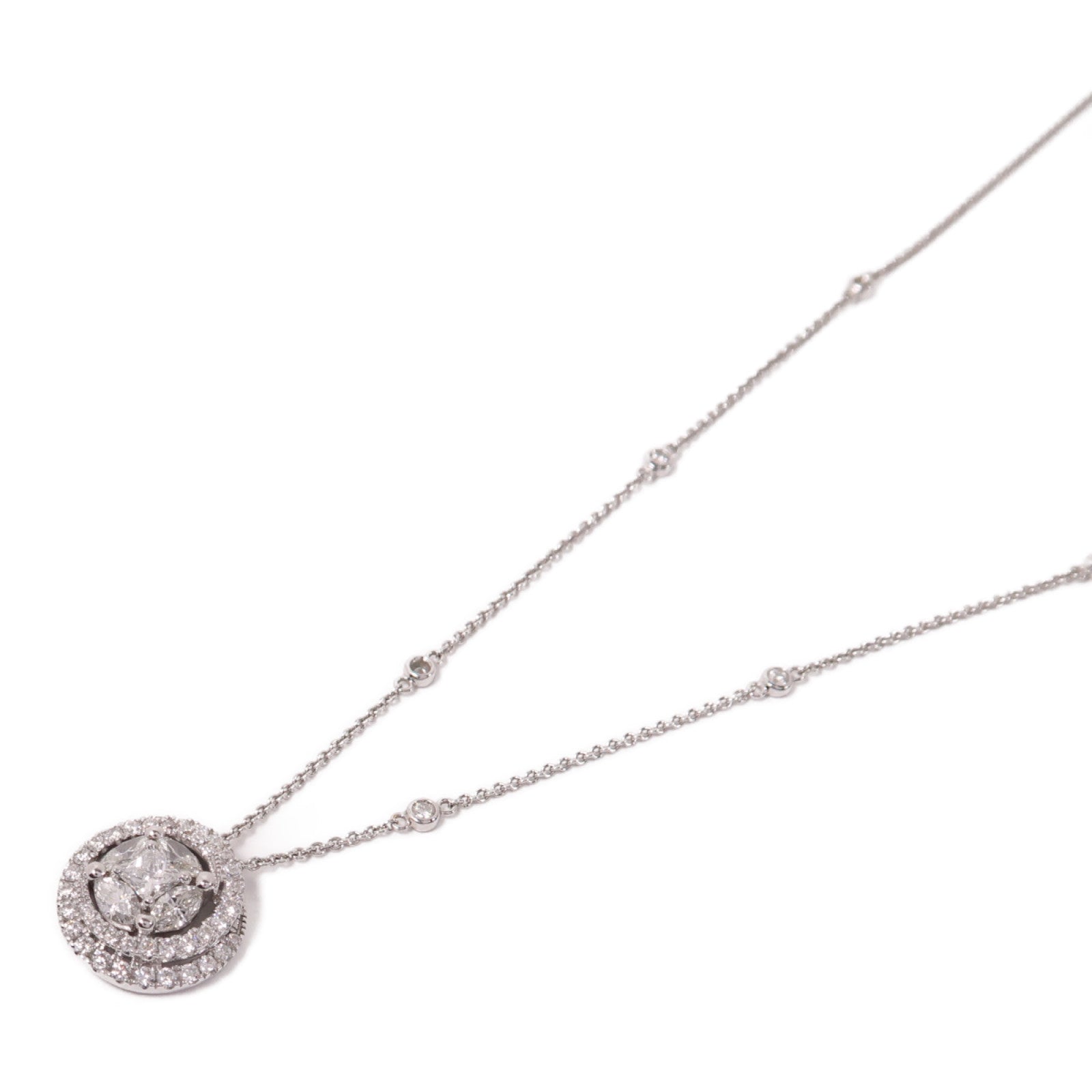 JEWELRY 【激減優惠】18K白金Diamond Necklace鑽石項鍊