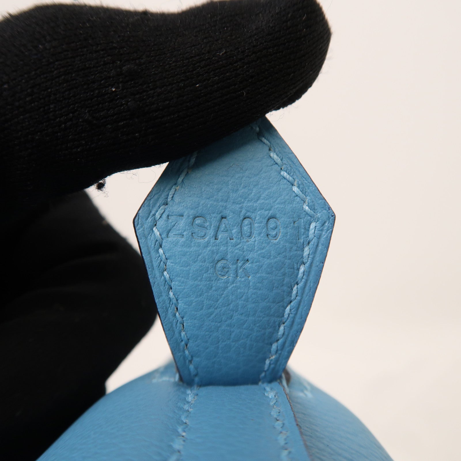 HERMES Evercolor皮革Bolide 1923 25銀扣手挽肩背兩用袋Bleu Atoll環礁藍色