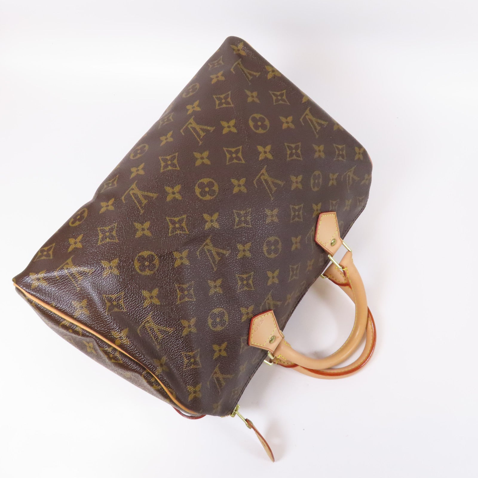 LOUIS VUITTON Monogram Speedy 30金扣手挽袋啡色