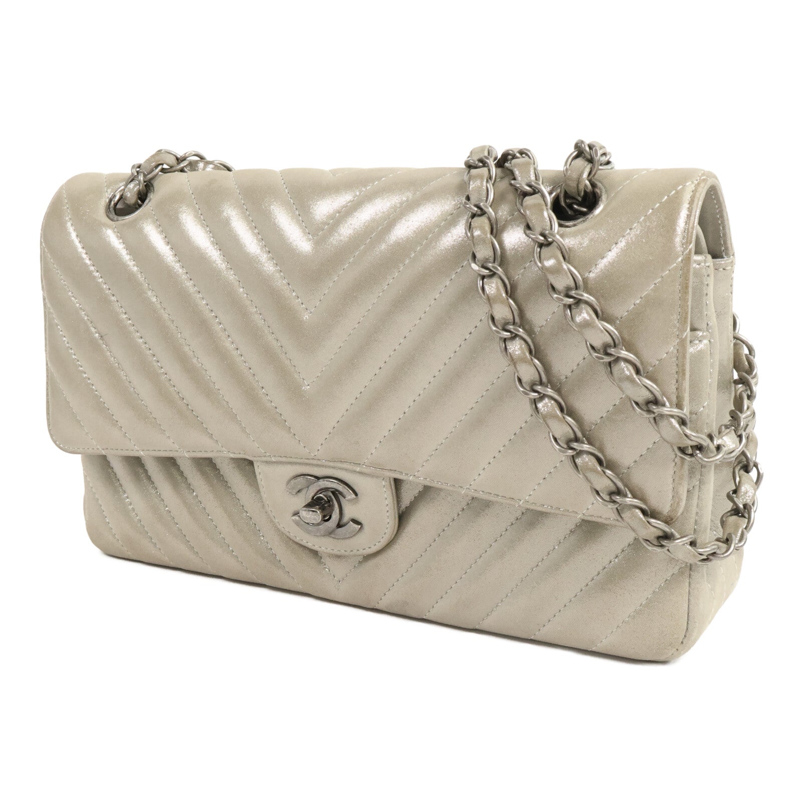 CHANEL 牛皮皮革Classic 25鏈帶手挽肩背兩用袋