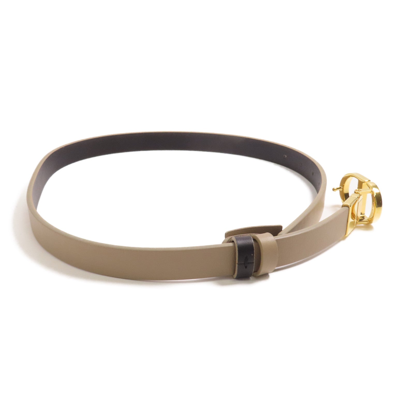 Dior 牛皮皮革30 Montaigne Reversible Belt金扣皮帶