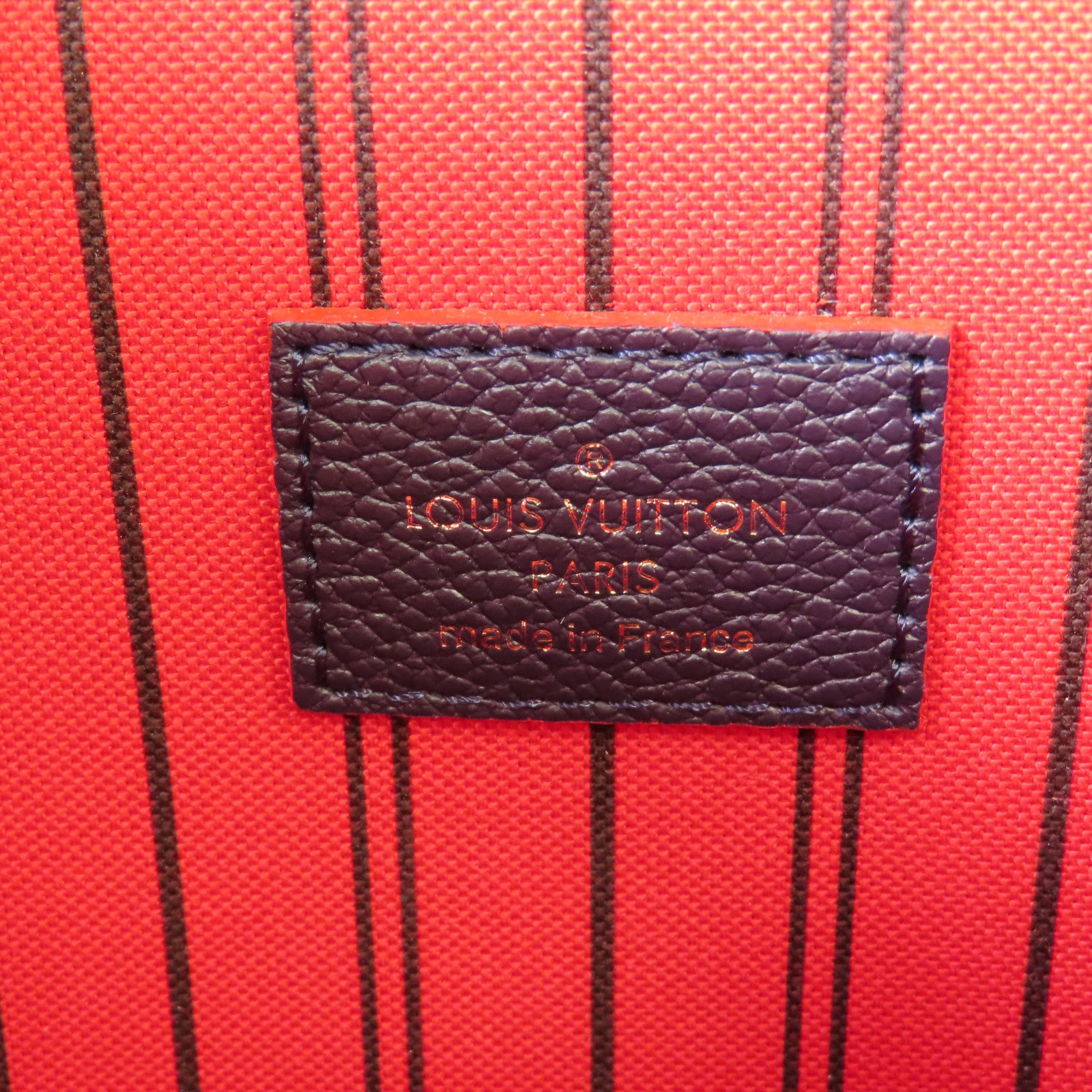LOUIS VUITTON Monogram Empreinte Pochette Metis金扣手挽肩背兩用袋深藍色