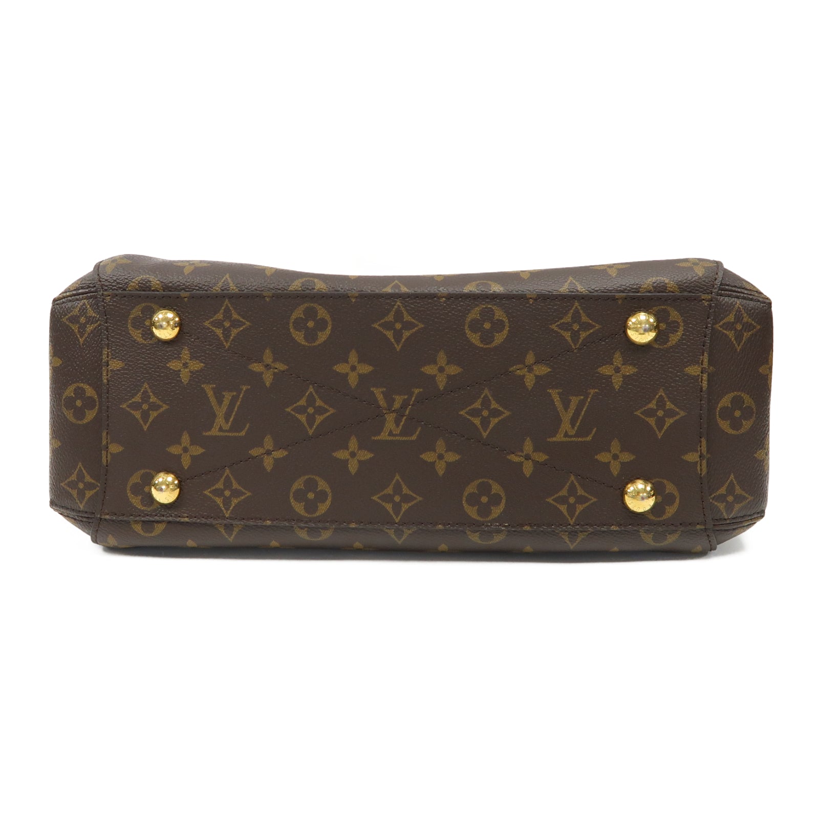LOUIS VUITTON Monogram Montaigne MM金扣手挽肩背兩用袋啡色
