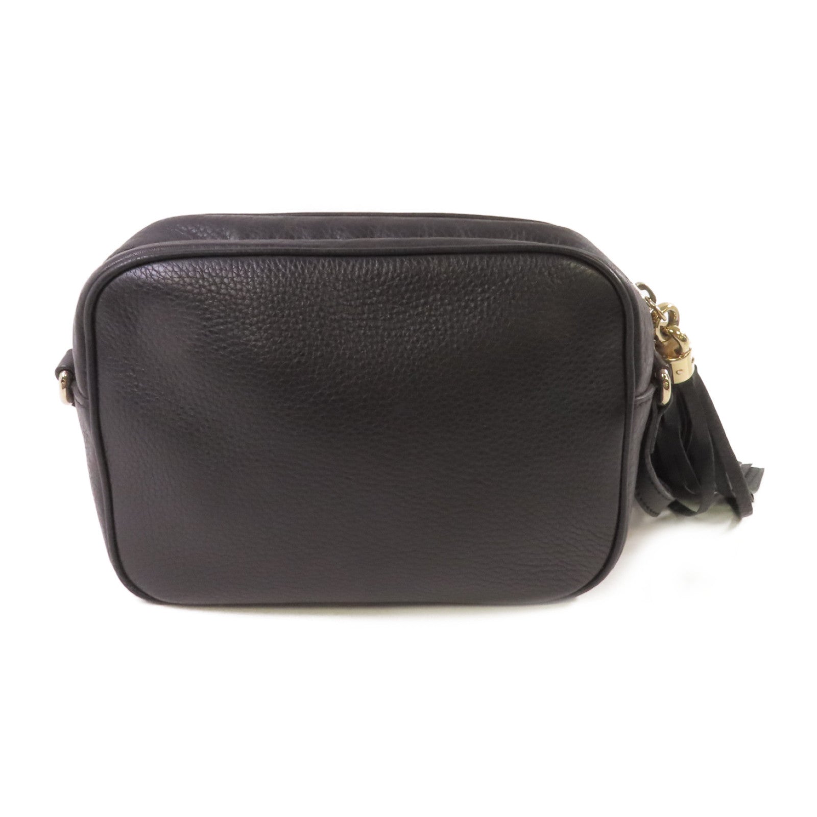 GUCCI 牛皮皮革Soho Disco Shoulder Bag金扣肩背袋黑色