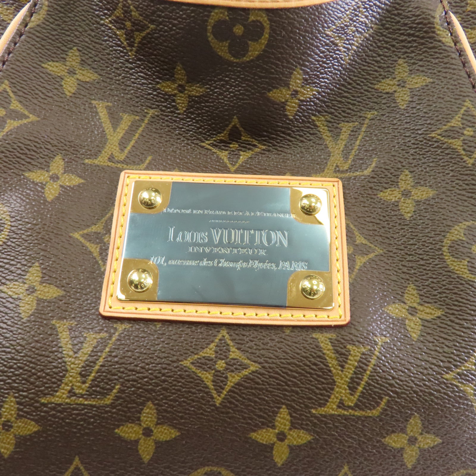 LOUIS VUITTON Monogram Galliera GM金扣肩背袋棕色