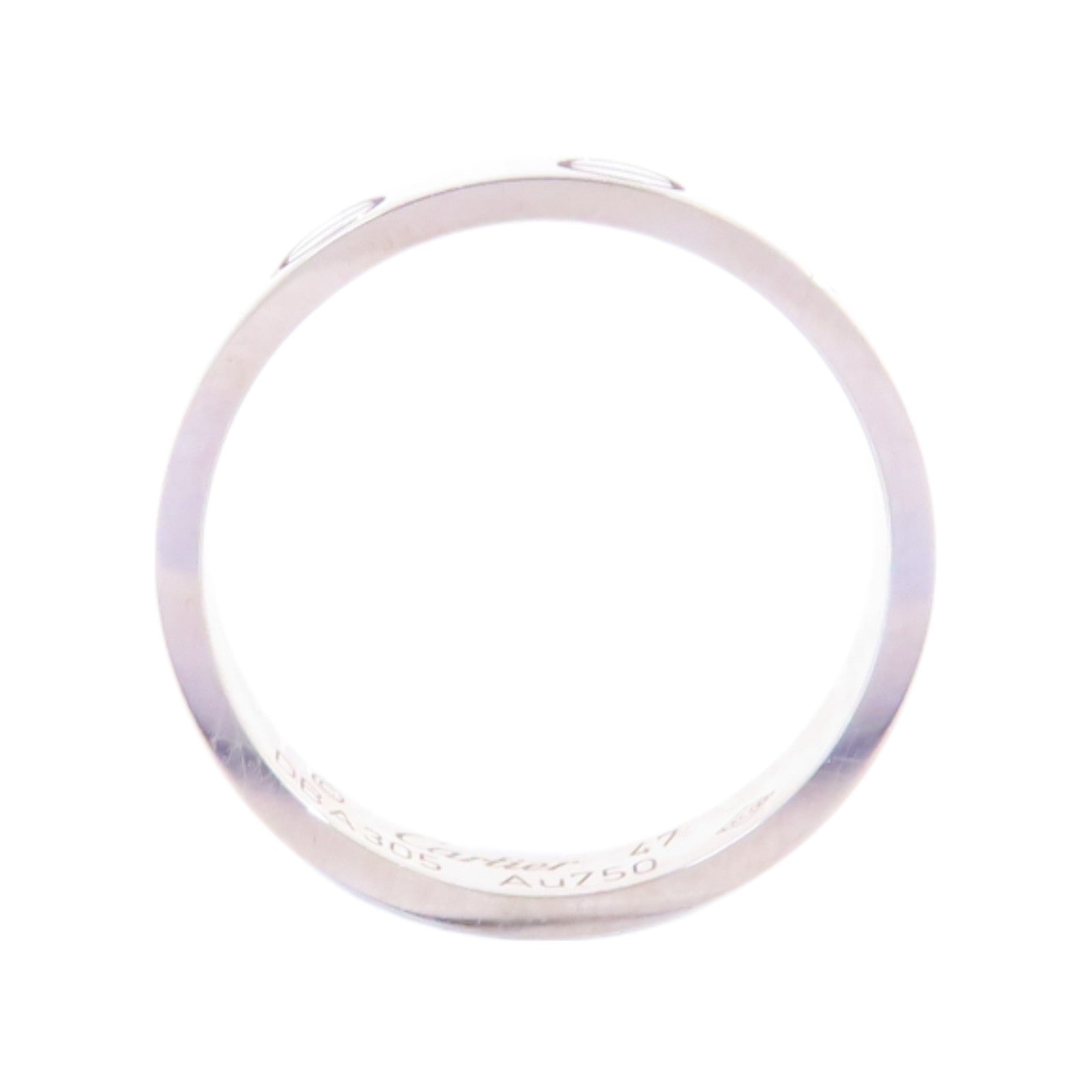 CARTIER 18K白金/Mini Love Ring戒指Cartier#47/US#3.75