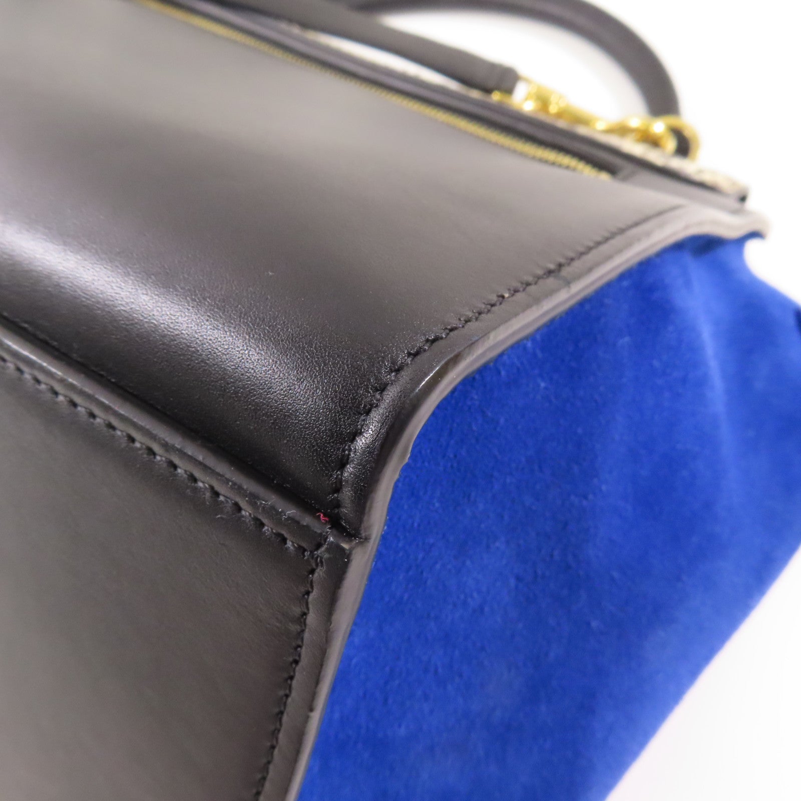 CELINE 【激減優惠】牛皮皮革/蛇皮皮革/麂皮皮革Trapeze金扣手挽肩背兩用袋