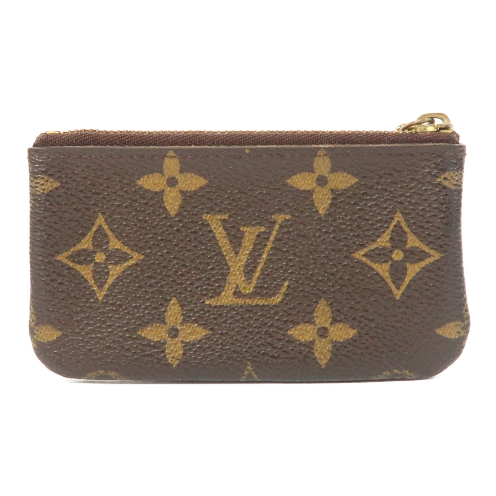 LOUIS VUITTON Monogram Coin Case金扣零錢包啡色