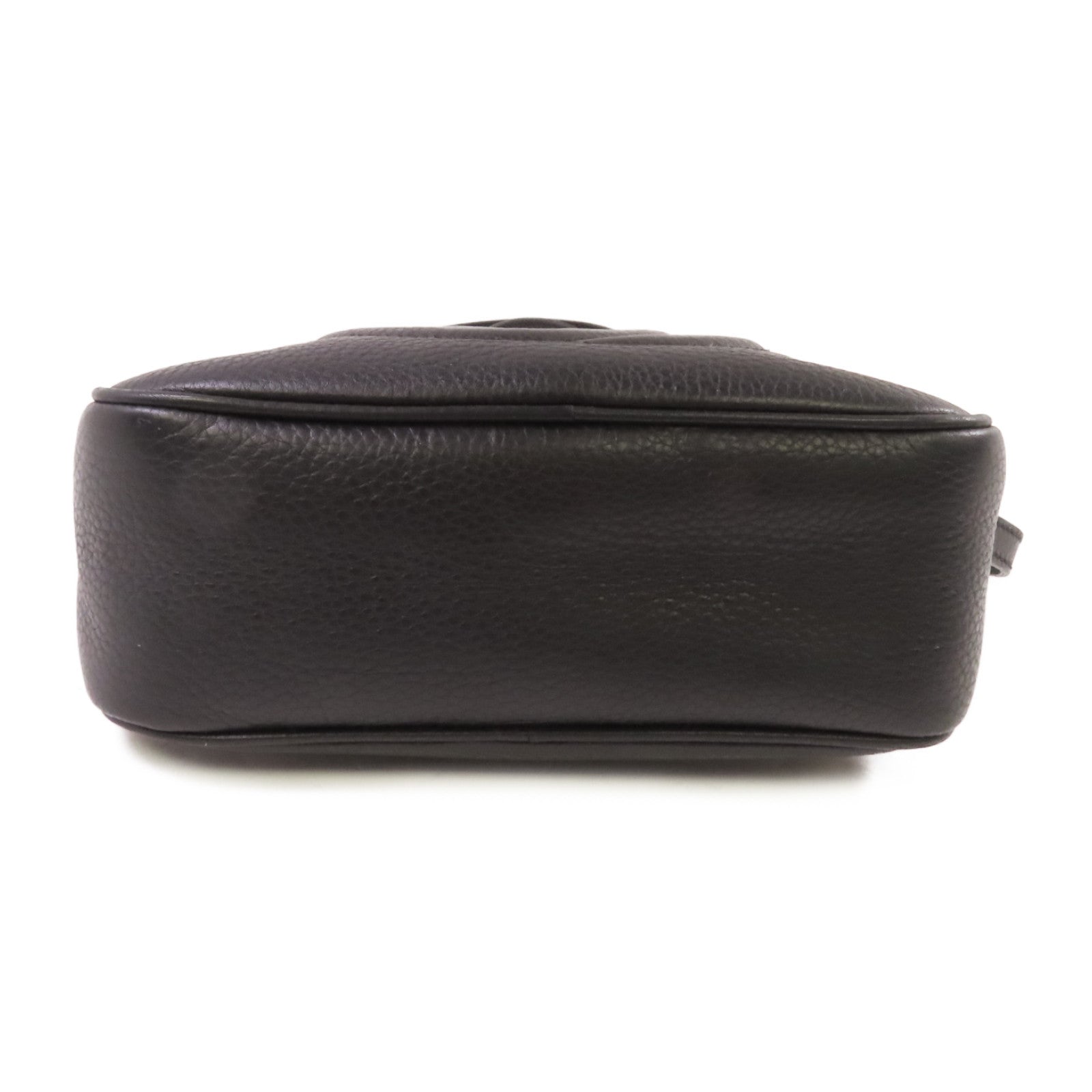 GUCCI 牛皮皮革Soho Disco Shoulder Bag金扣肩背袋黑色