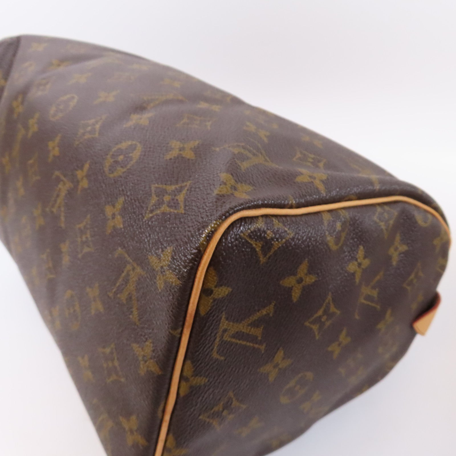LOUIS VUITTON Monogram Speedy 30金扣手挽袋啡色