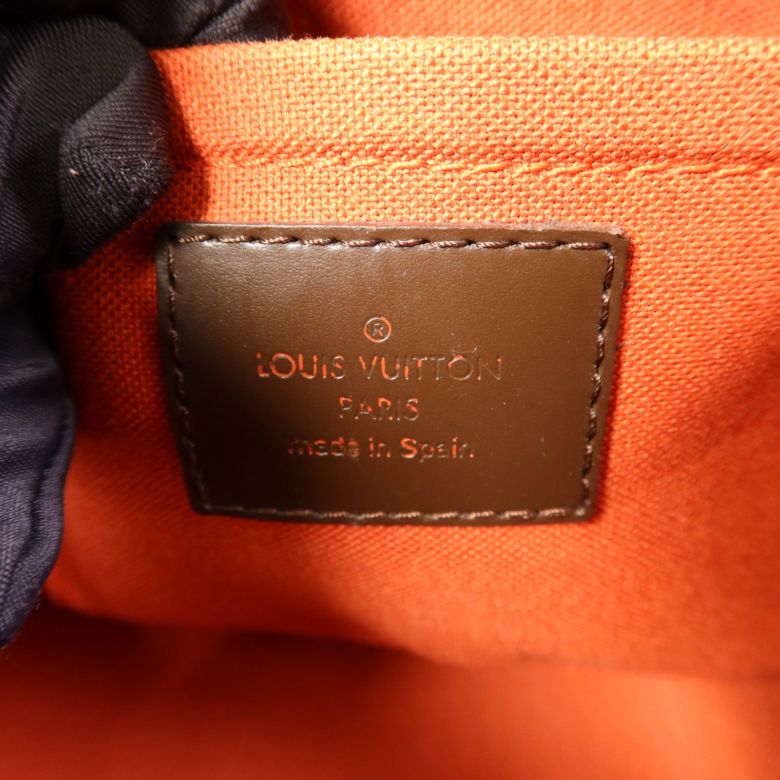 LOUIS VUITTON Damier Rivera Mini金扣手挽袋