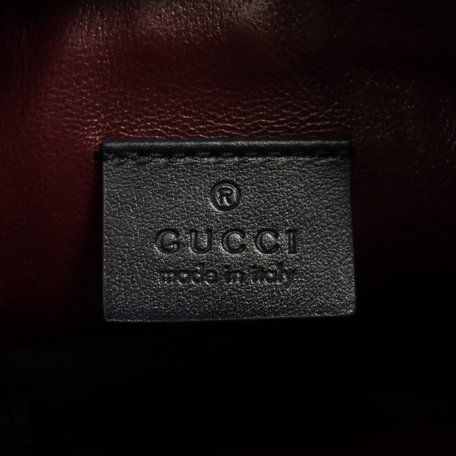 GUCCI 牛皮皮革/帆布Horsebit 1955 Bucket Bag金扣手挽袋