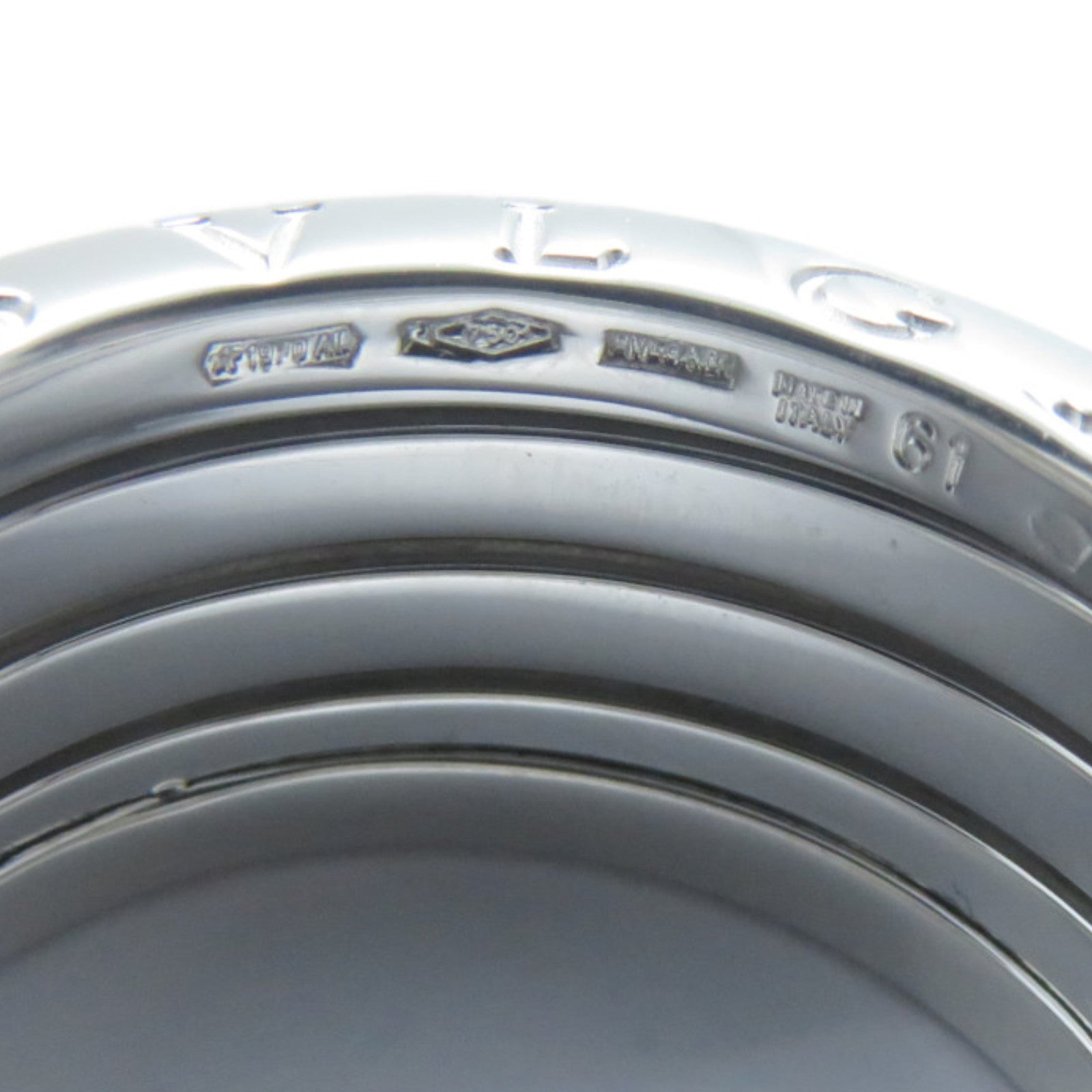 BVLGARI 18K白金B-zero1 Ring戒指US#9.5/Bvlgari#61