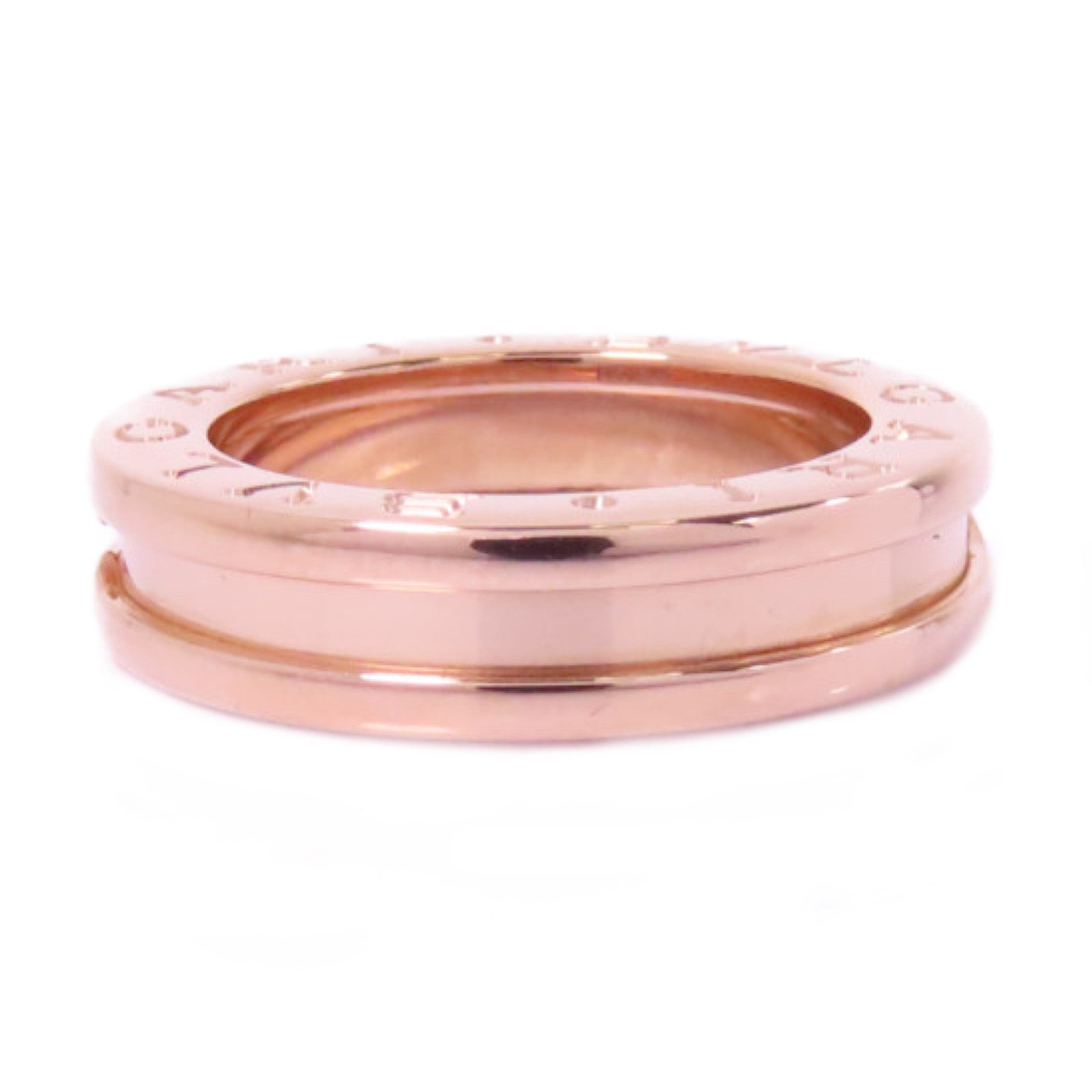 BVLGARI 18K玫瑰金B-zero1戒指US#3.75/Bvlgari#46