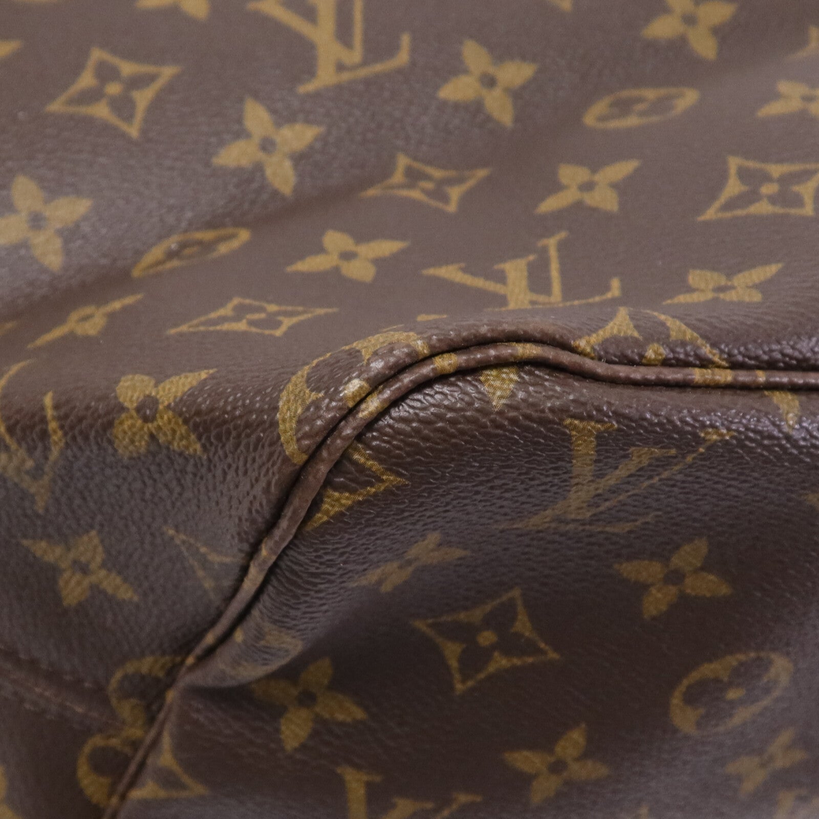 LOUIS VUITTON Monogram Neverfull GM金扣手挽袋