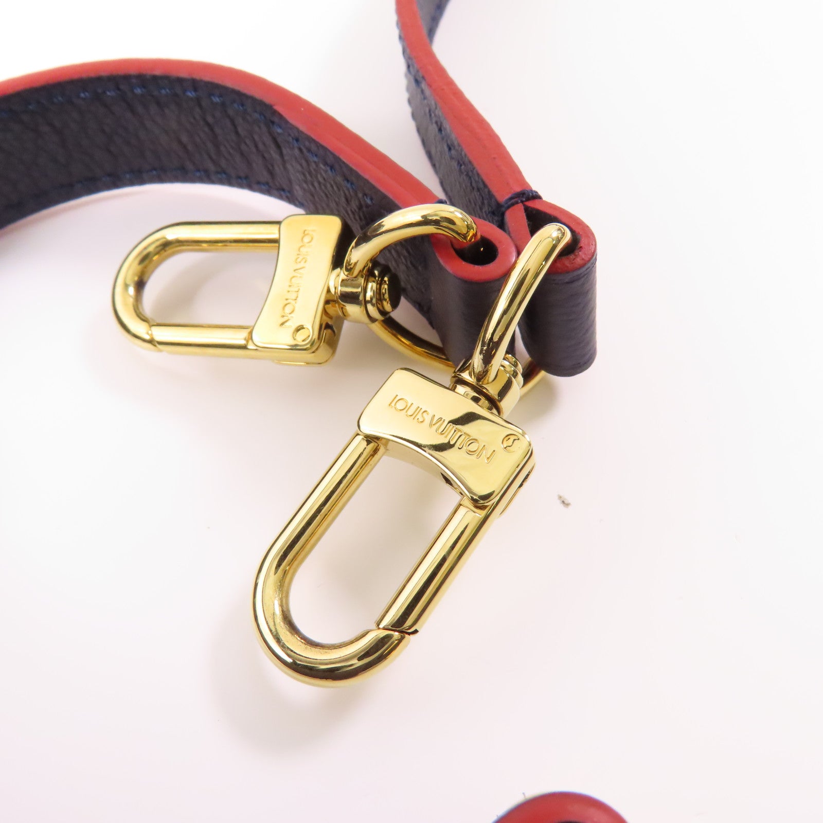 LOUIS VUITTON Monogram Empreinte Pochette Metis金扣手挽肩背兩用袋深藍色