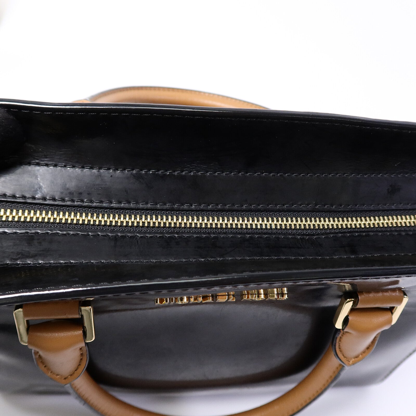 Michael Kors 漆皮皮革2 Way Shoulder Bag手挽肩背兩用袋