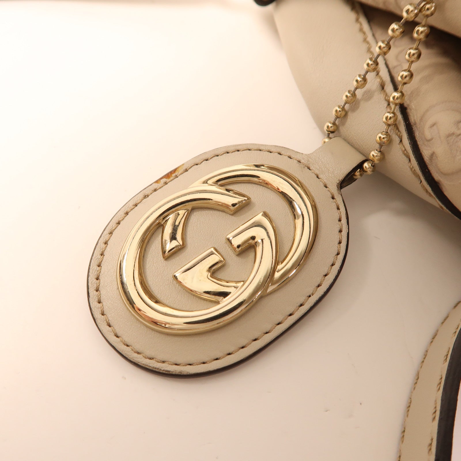 GUCCI 牛皮皮革2 Way Shoulder金扣手挽肩背兩用袋