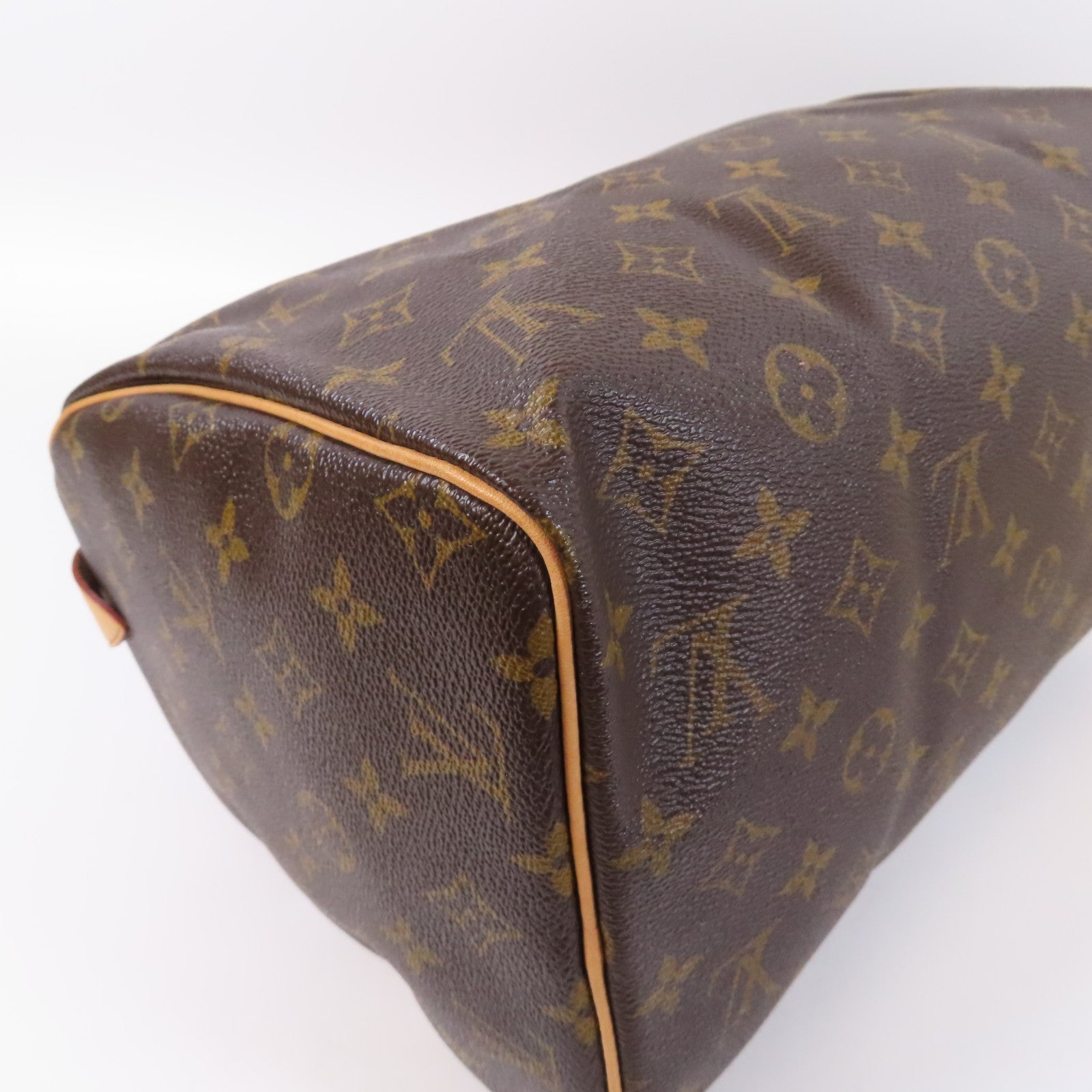 LOUIS VUITTON Monogram Speedy 30金扣手挽袋啡色