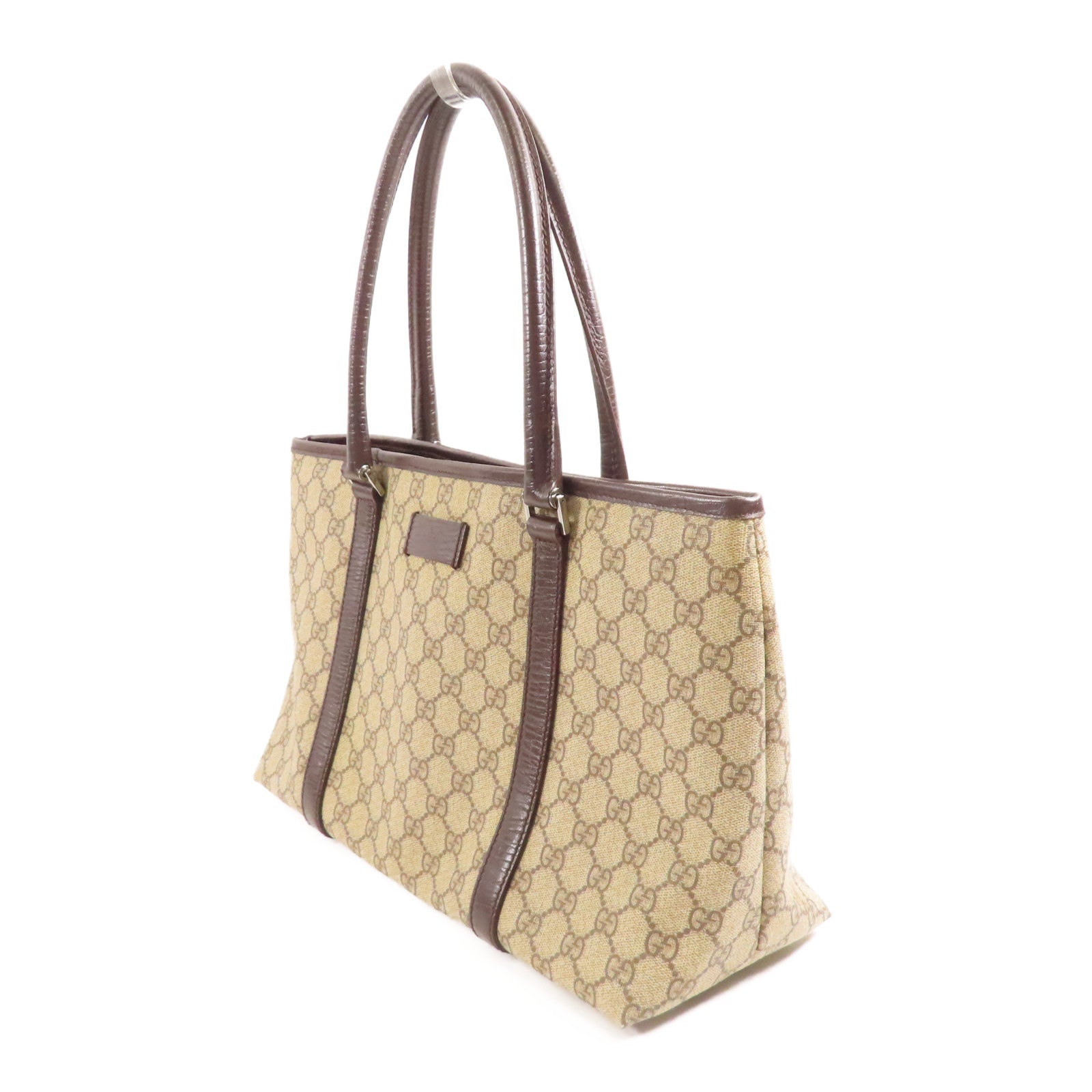 GUCCI 塗層帆布Tote Bag銀扣手挽袋