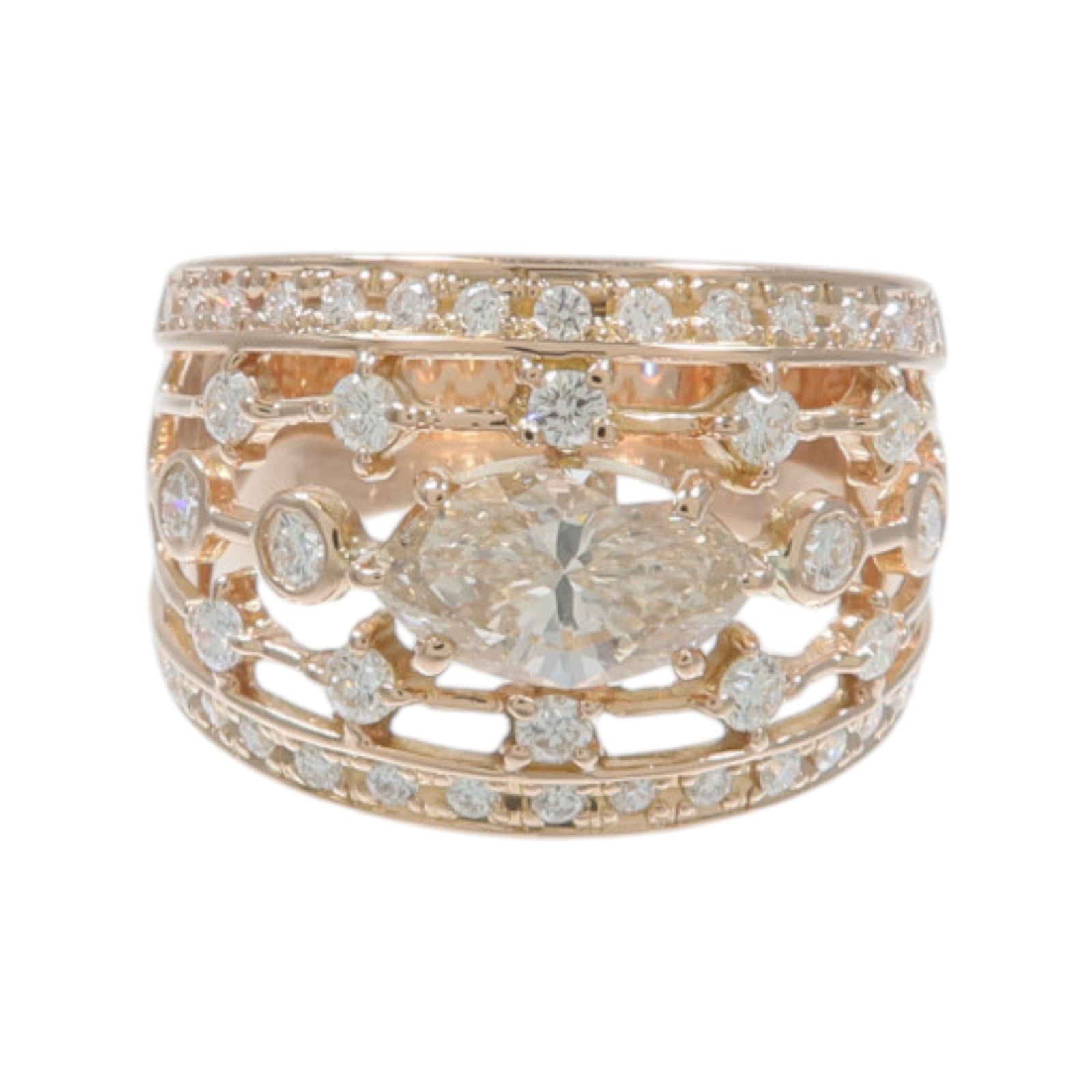 JEWELRY 18K玫瑰金Diamond Ring鑽石戒指