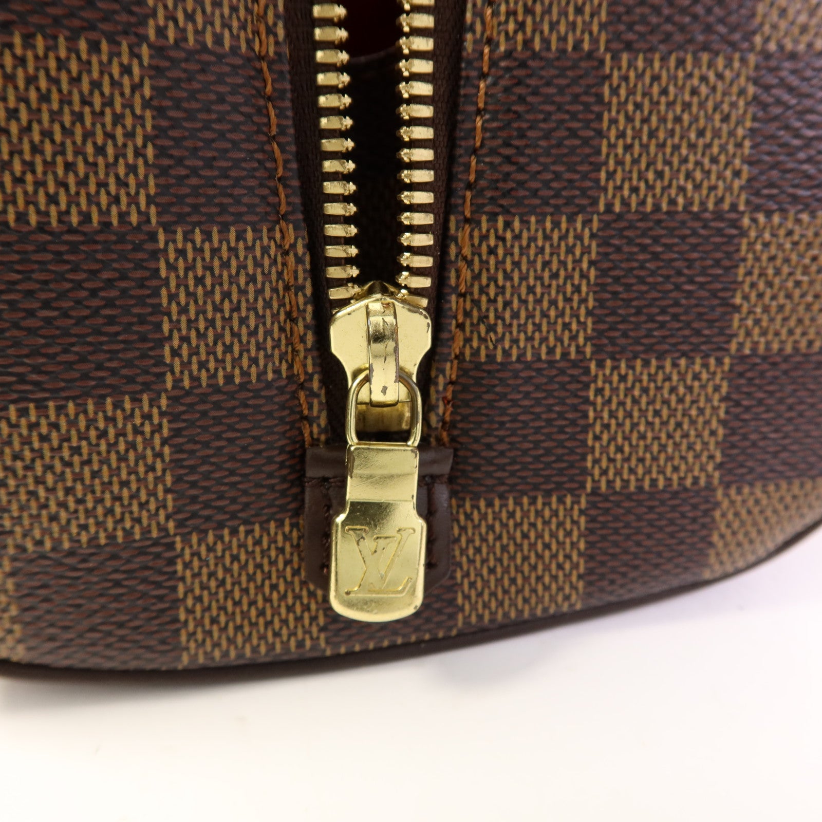 LOUIS VUITTON Damier Rivera Mini金扣手挽袋