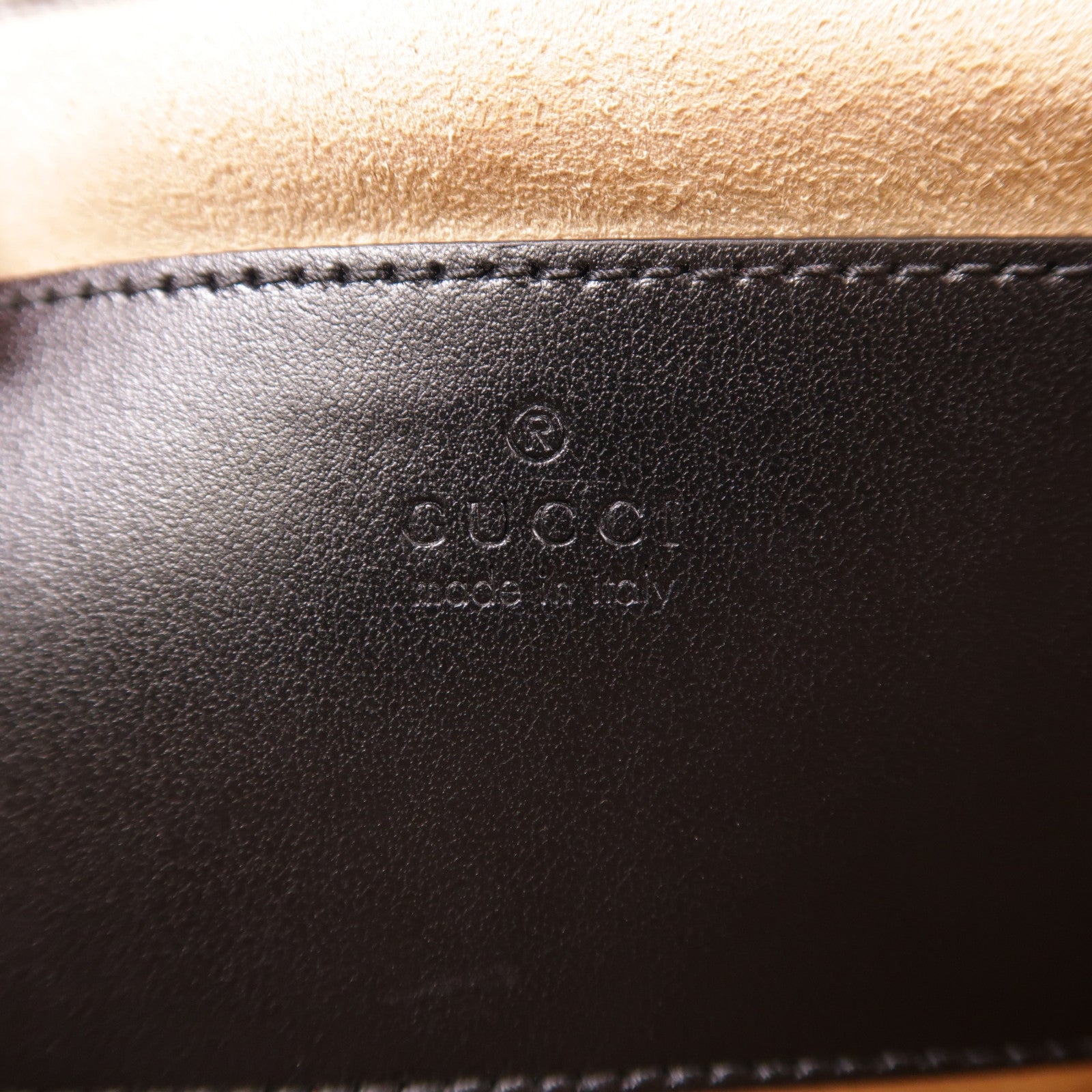 GUCCI 牛皮皮革GG Marmont金扣鏈帶肩背袋