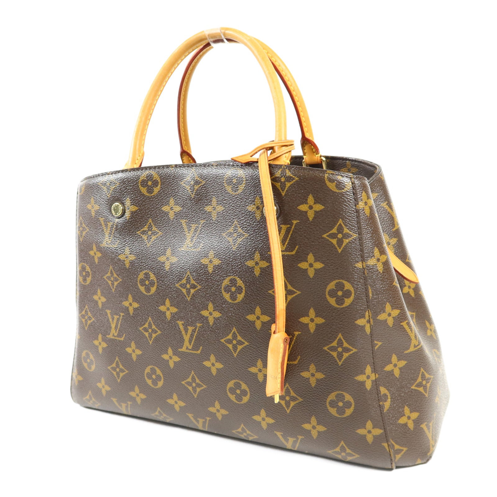 LOUIS VUITTON Monogram Montaigne MM金扣手挽肩背兩用袋