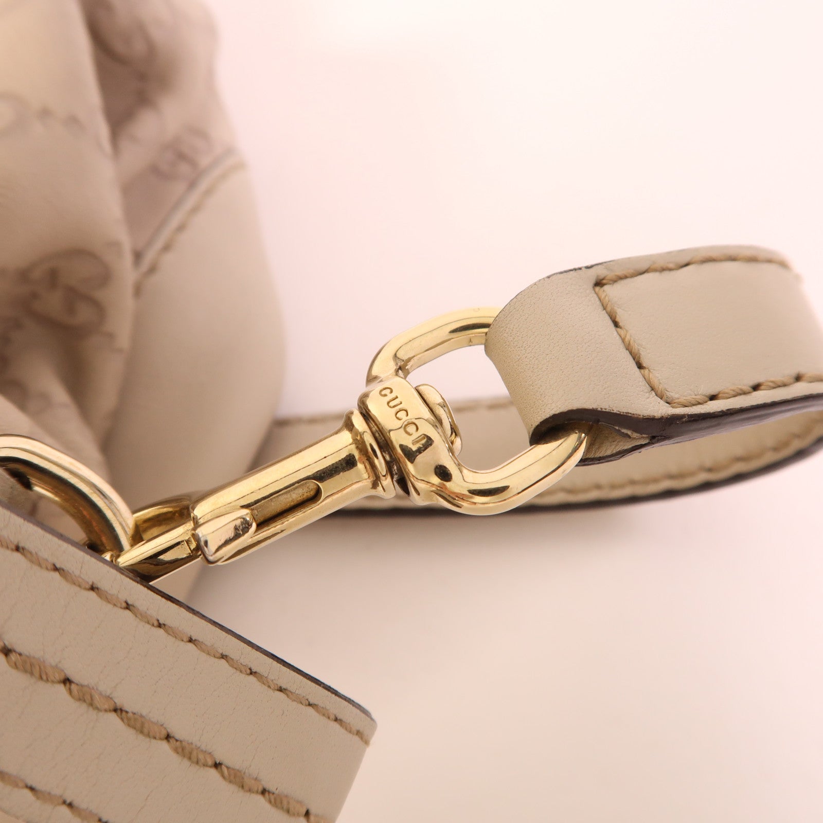 GUCCI 牛皮皮革2 Way Shoulder金扣手挽肩背兩用袋