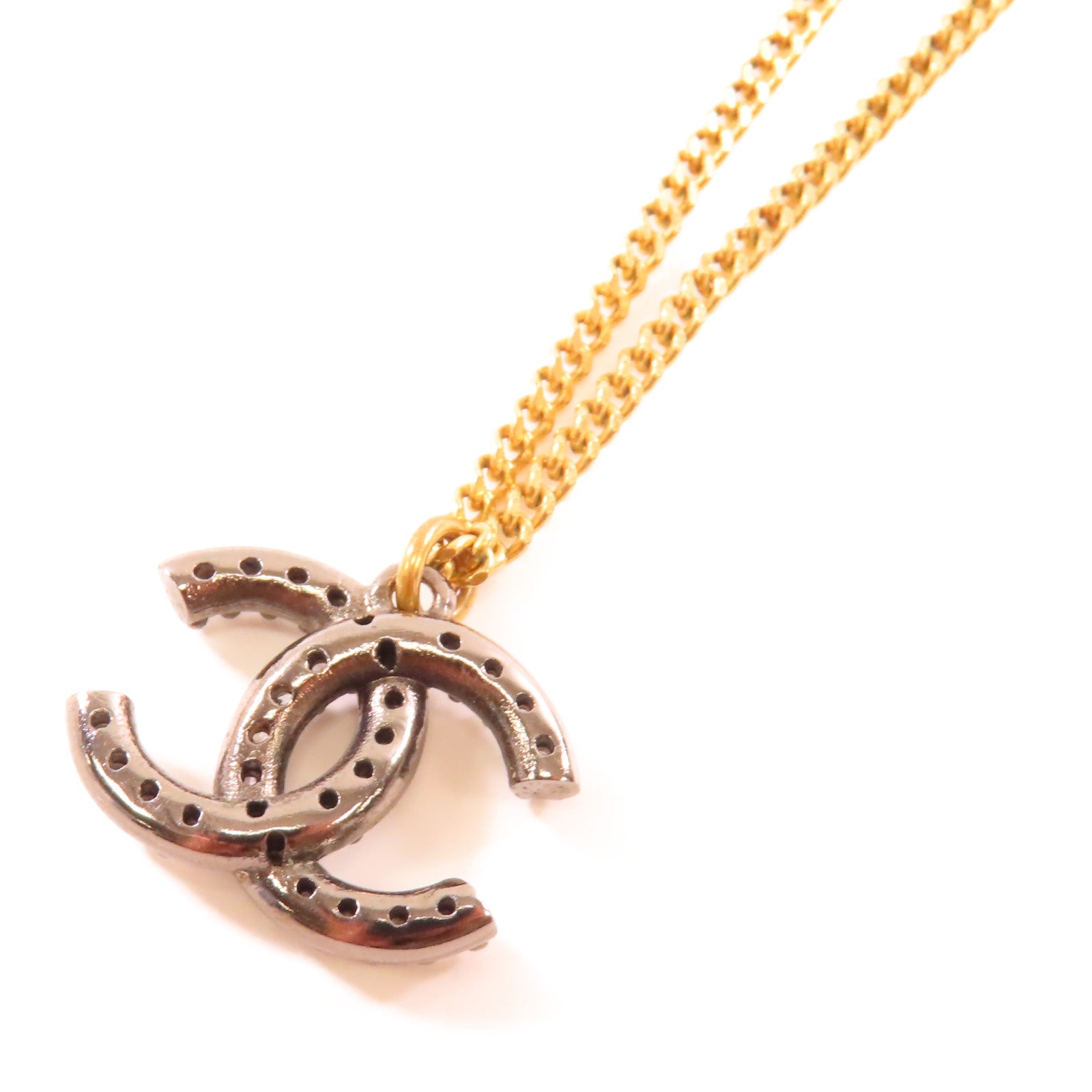 CHANEL 金屬Necklace項鍊銀色/金色
