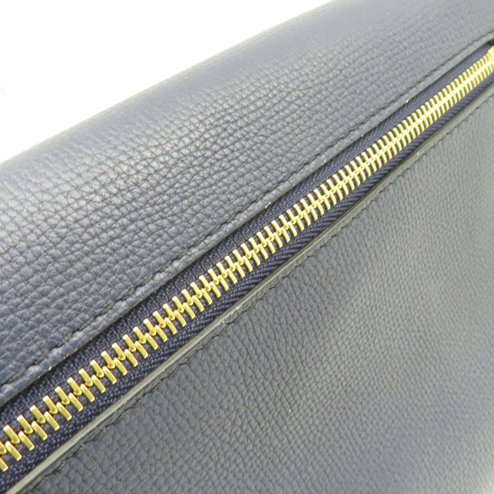BURBERRY 牛皮皮革/帆布Shoulder Bag金扣肩背袋藍色/啡色