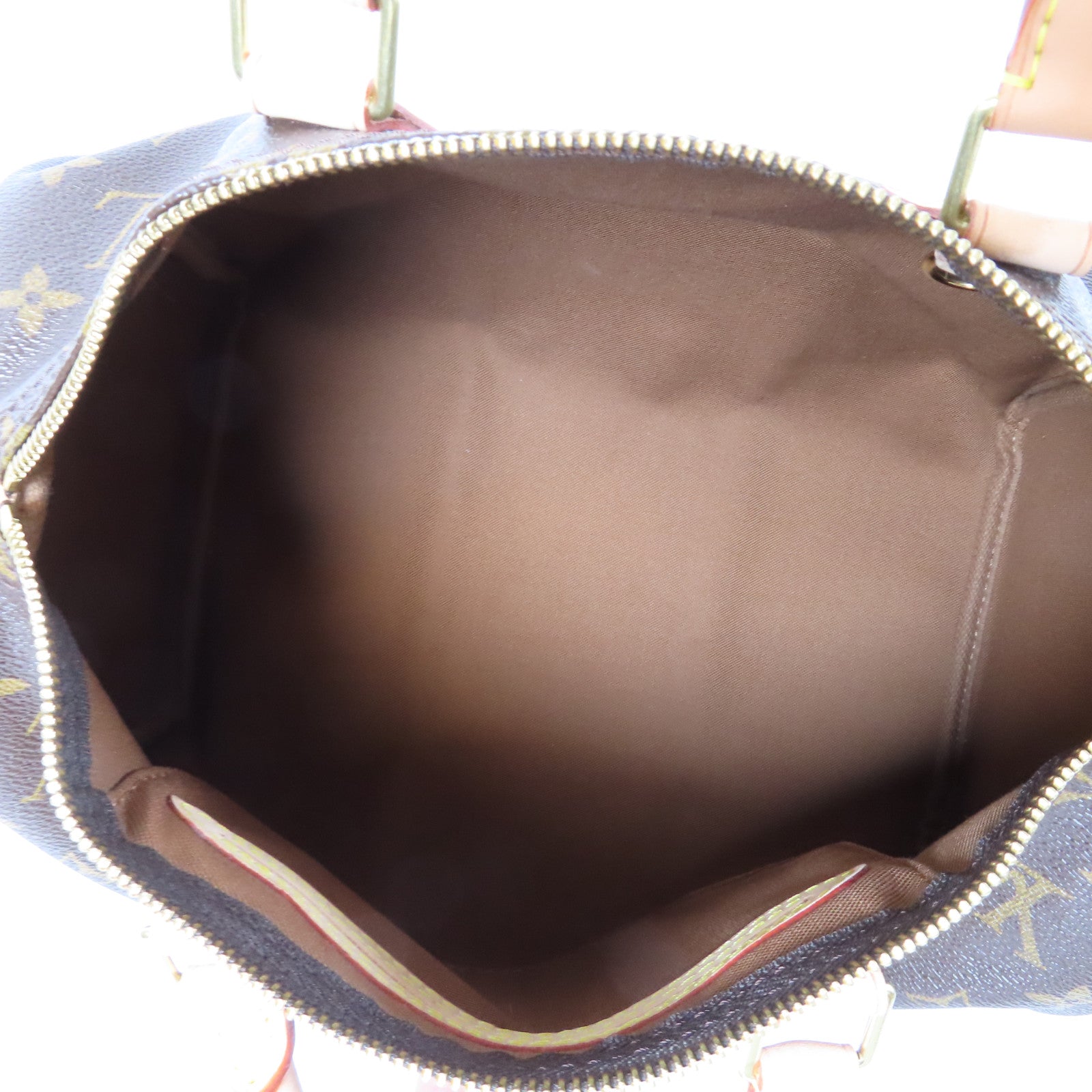 LOUIS VUITTON Monogram Speedy 30金扣手挽袋啡色