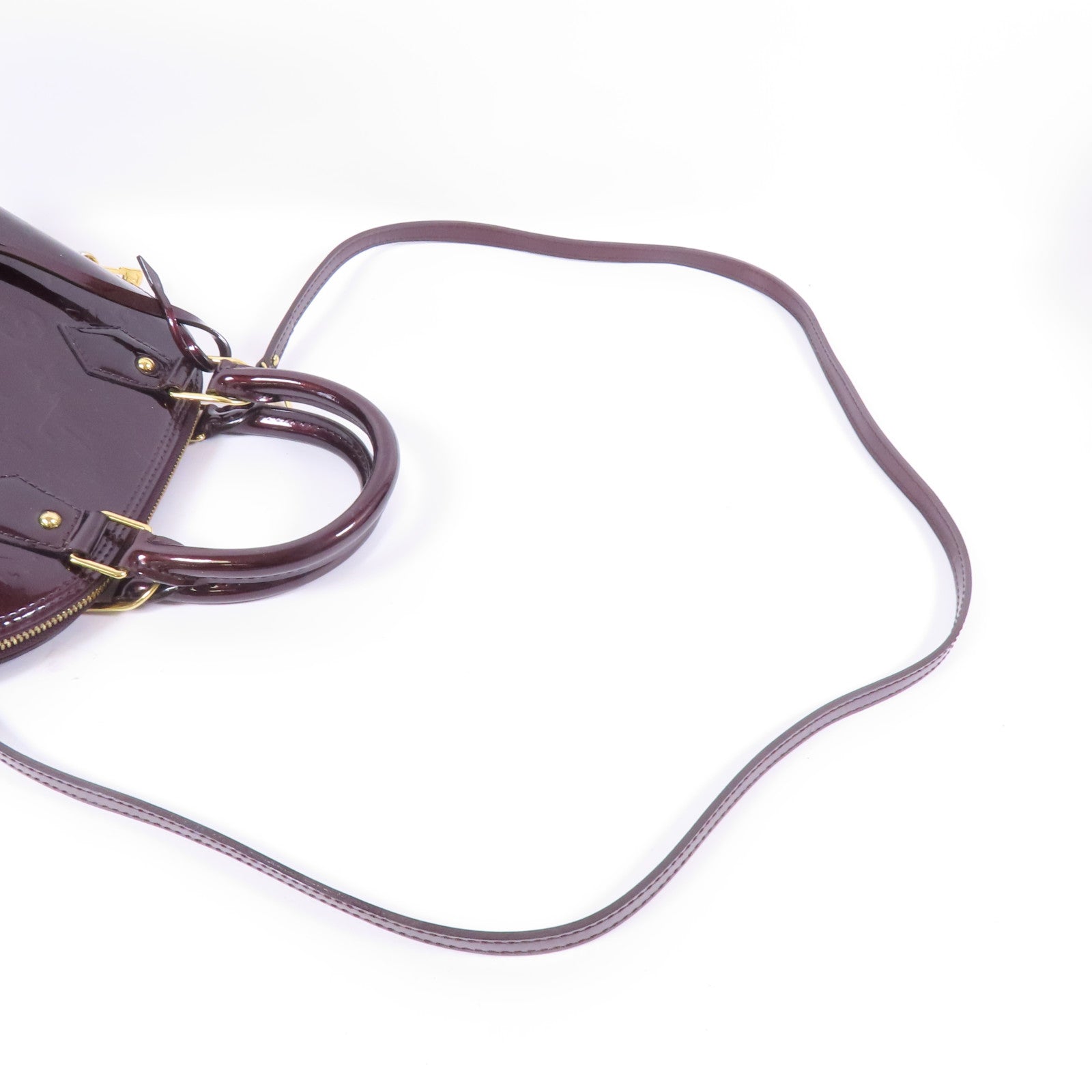 LOUIS VUITTON Vernis Alma BB金扣手挽肩背兩用袋