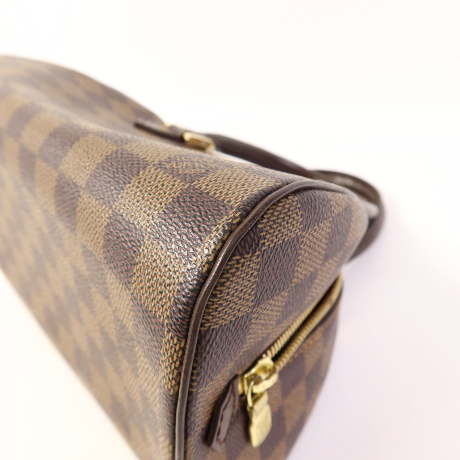 LOUIS VUITTON Damier Rivera Mini金扣手挽袋
