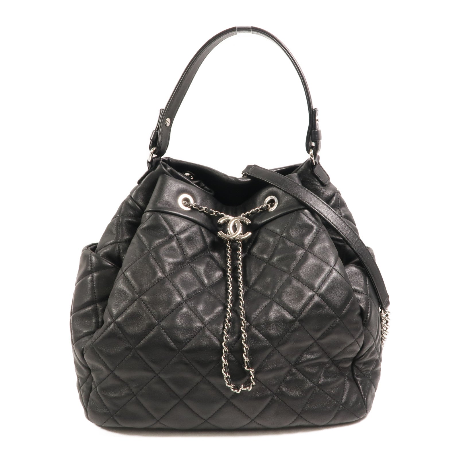 CHANEL 羊皮皮革Chain Shoulder Bag鏈帶肩背袋
