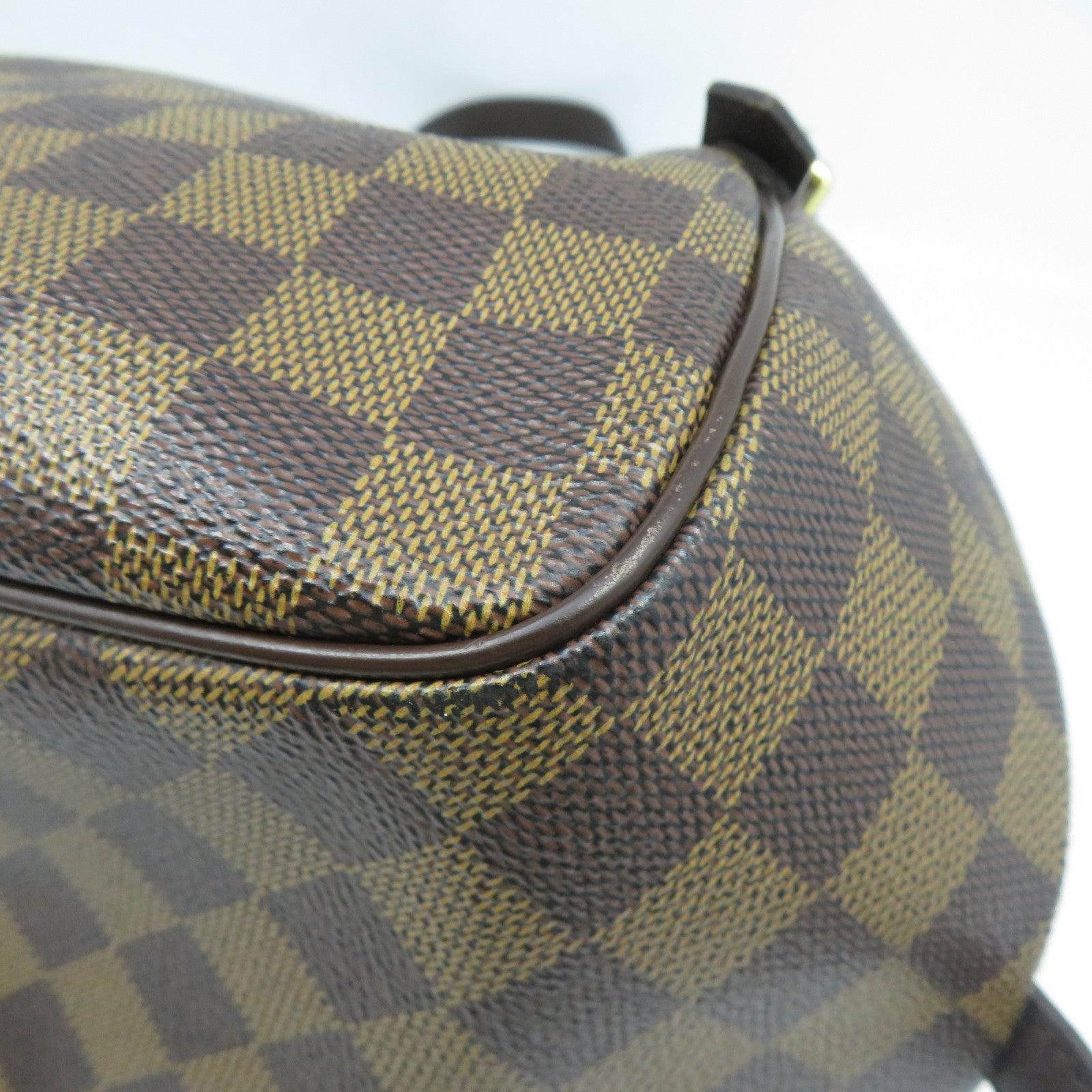 LOUIS VUITTON 【激減優惠】Damier Ebene Belem MM金扣肩背袋啡色