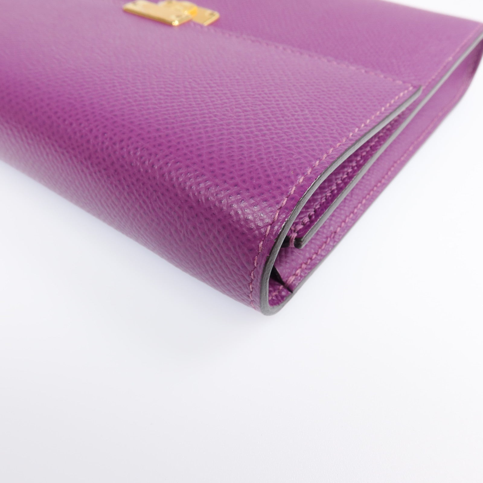 HERMES Epsom皮革Clic 16金扣肩背袋