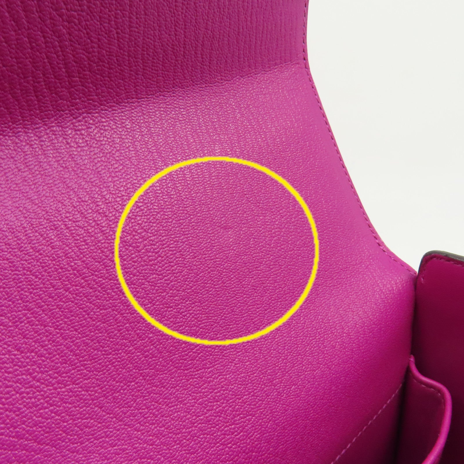 HERMES 【激減優惠】Chevre皮革Cinhetiz 2Way Shoulder Bag銀扣鏈帶手挽肩背兩用袋Rose Purple玫瑰紫色
